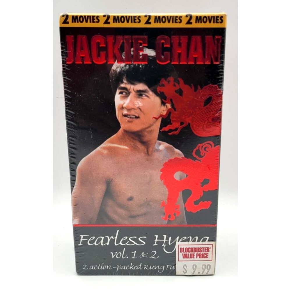 FEARLESS HYENA 1 & 2 SEALED VHS MOVIES BOX SET 1995 JACKIE CHAN